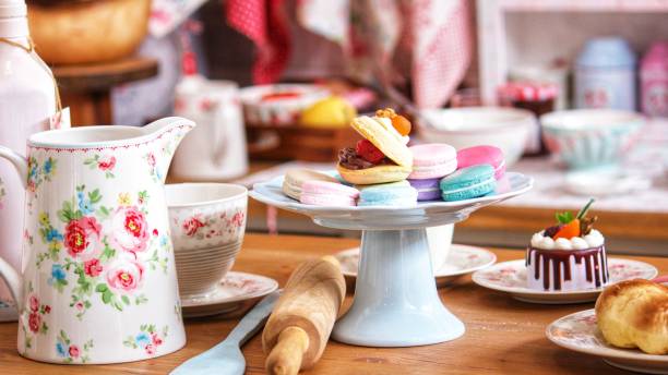 istock Macarons and a complete set of food properties 1313860902