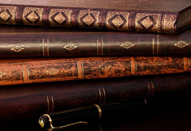istock Books with fountain pen 1313862051