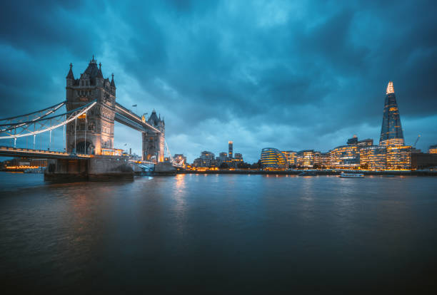 istock panorama of Tower Bridge at sunset, London, UK 1313862306