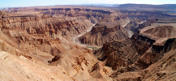Deserts - Desert Area of Fish River Canyon in Namibia stock photo