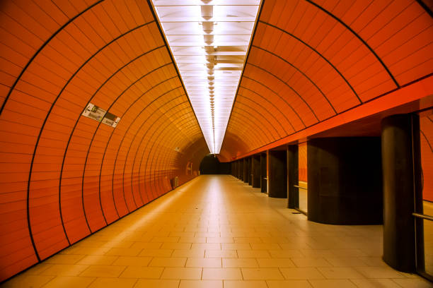 istock Train station photographed in Munich, Germany. 1313868346