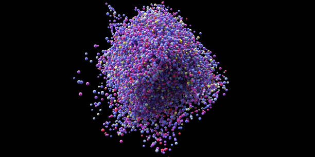 istock A large group of colored spheres. Minimal concept. 3d render 1313875613