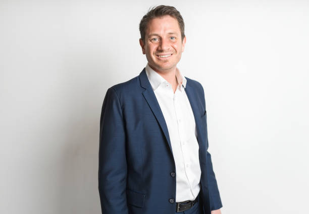 istock Good nice looking european man smiling with confidently 1313877248