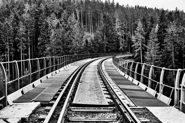 Double train  bridge in the Montreal borough of LaSalle.