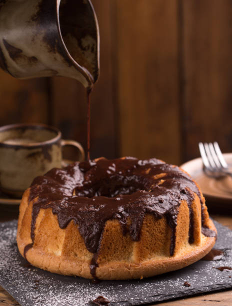 istock chocolate cake over wooden background 1313880887