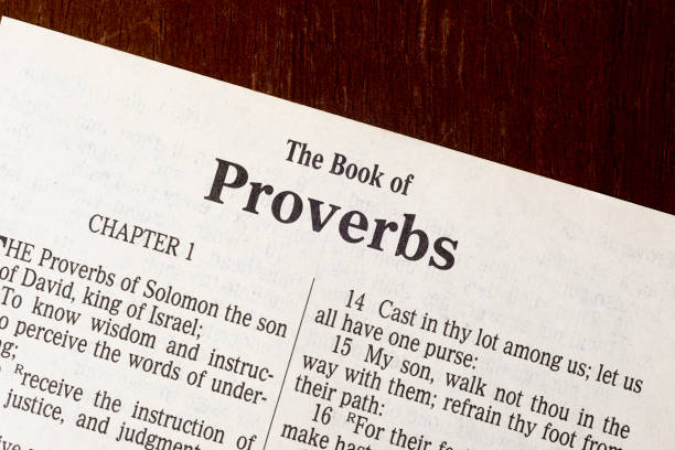 istock The Book of Proverbs Title Page Close-up 1313893485