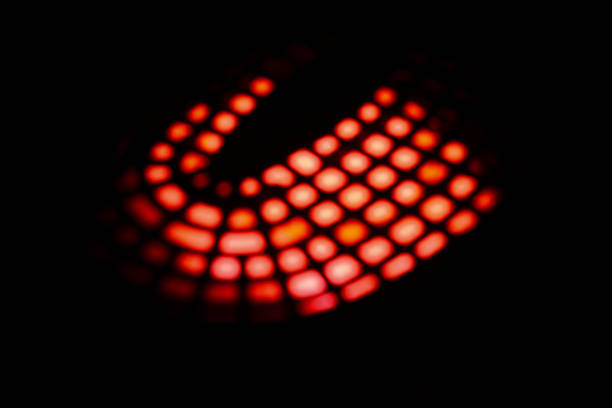 istock Illuminated blurry red glowing lights unique photo 1313899171