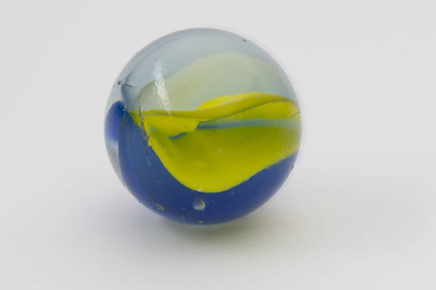 istock Macro image of a glass marble 1313899383