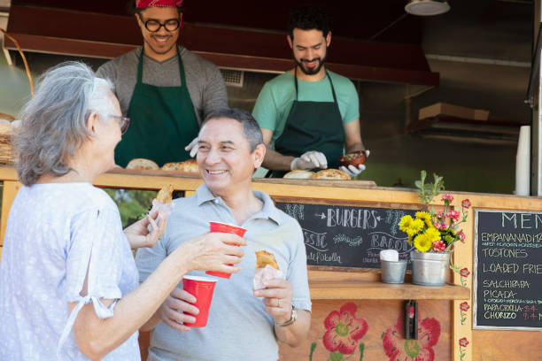 istock Senior couple having fun outside 1313899439