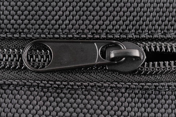 istock macro image of a black zip on a case 1313902269