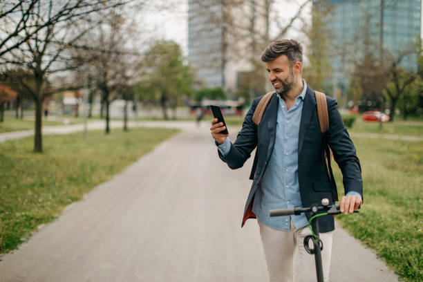 istock Attractive casual business man getting to work 1313915915