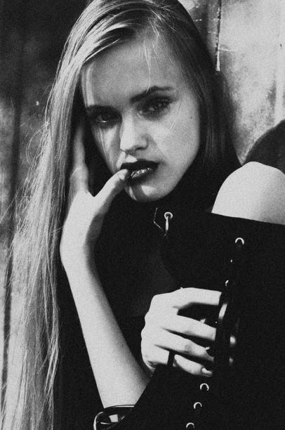 istock Black and white portrait of a model 1313916004