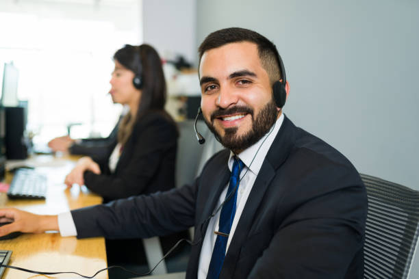istock Feeling happy to work in customer service 1313921743
