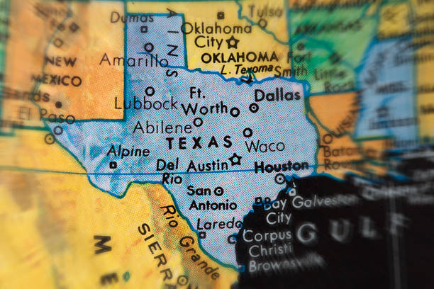 istock Vintage map of Texas 131392548