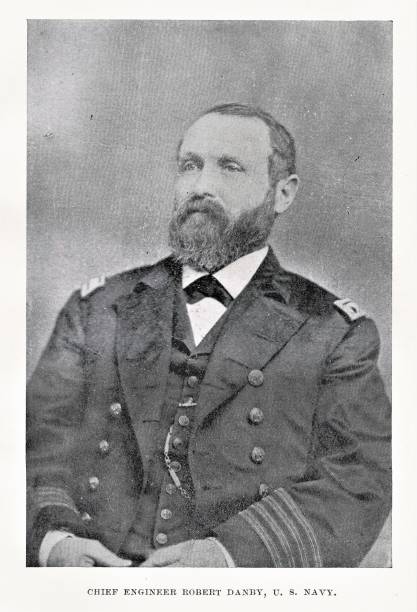 istock Robert Danby Portrait, Chief Engineer of US Navy, 19th Century US Naval History 1313927288