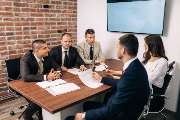 istock Lawyers discussing new case 1313928309