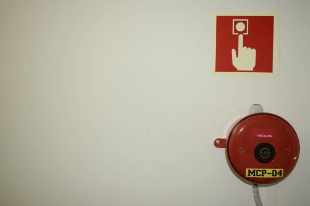istock fire alarm bell with symbol 1313929144