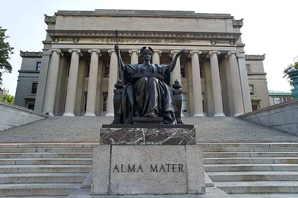 Photo of Statue of Alma Mater at Columbia University, New York