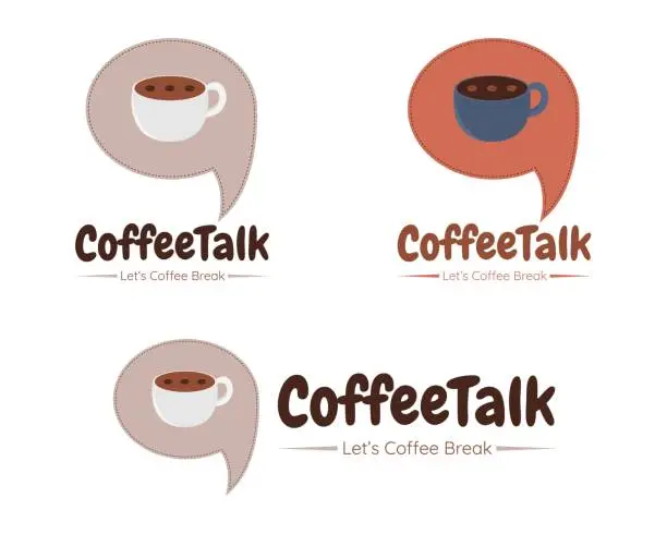 Vector illustration of coffee talk