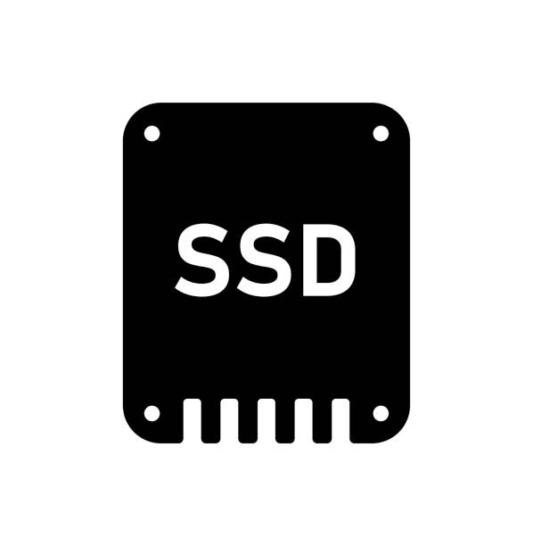SSD ( Solid State Drive ) vector icon illustration SSD ( Solid State Drive ) vector icon illustration spatholobus suberectus dunn stock illustrations