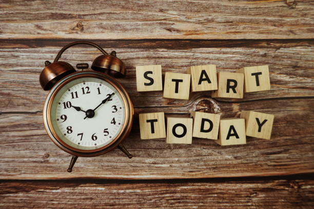 istock Start Today Word alphabet letters on wooden background 1313941175