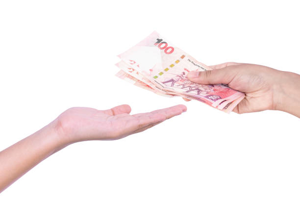 istock Hands giving money concept. 1313945939