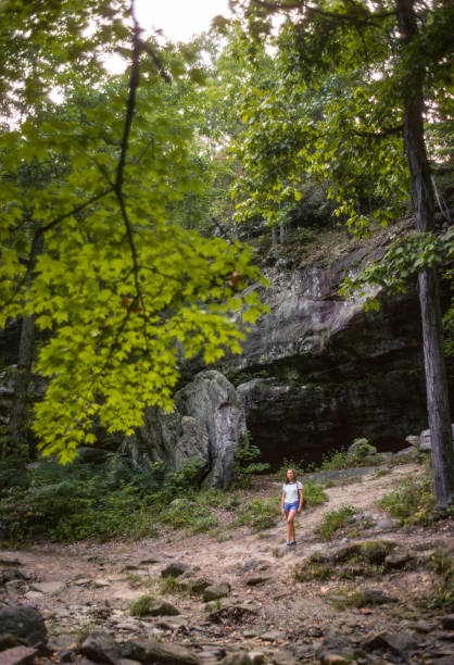istock Ferne Clyffe State Park - Cave at Base of Cliff - 1976 1313950023