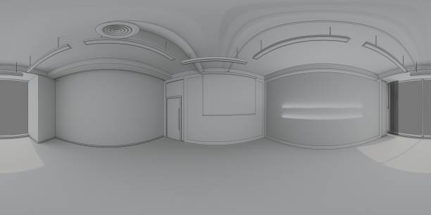 istock spherical panorama of the interior, 3D illustration 1313960507