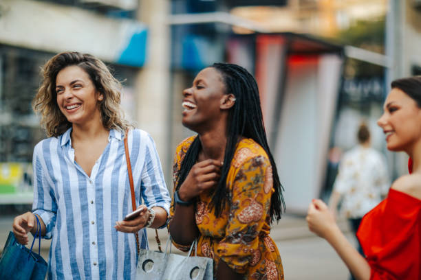 istock Enjoying shopping with best friends 1313962854
