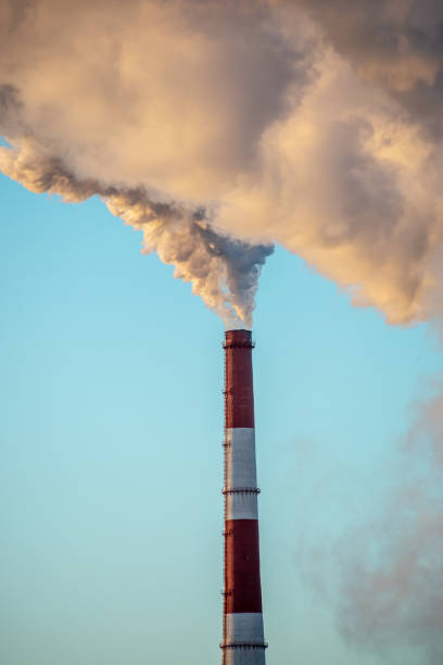 istock Powerful industrial factory chimney is smoking and polluting the environment with carbon dioxide 1313963473