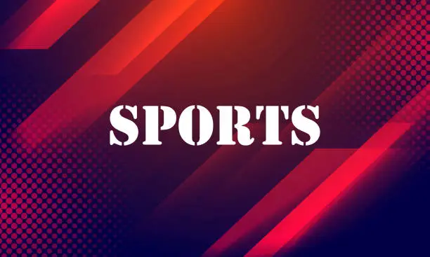 Moderne gekleurde affiche voor de illustratie van de sportenvoorraad Moderne gekleurde affiche voor de illustratie van de sportenvoorraad