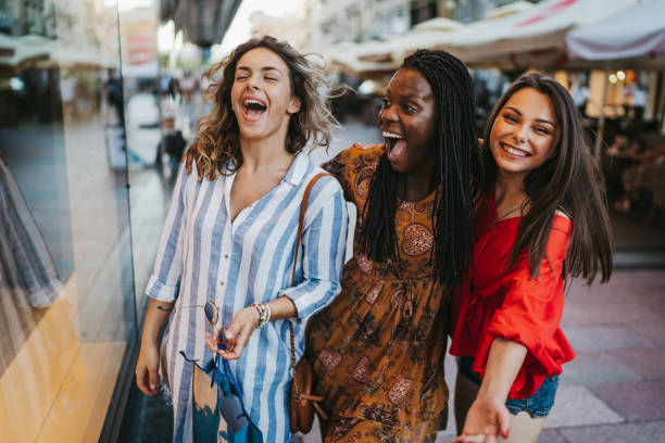 istock Enjoying shopping with best friends 1313963649