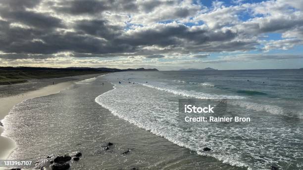 Te Arai Beach 4 Stock Photo - Download Image Now - Adventure, Aquatic Sport, Beach