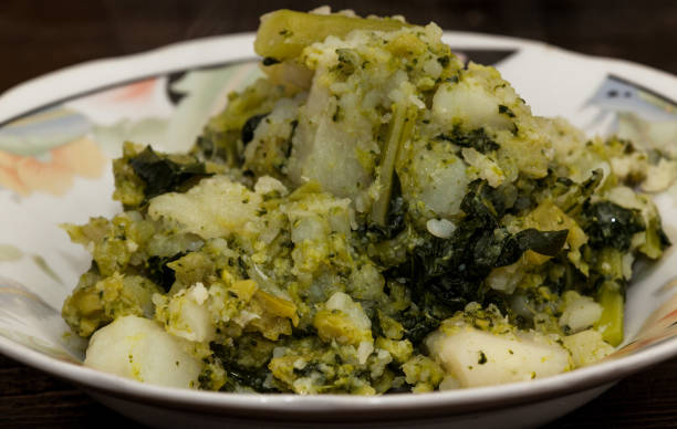 istock Cooked Broccoli and cauliflower in a bowl. 1313970849