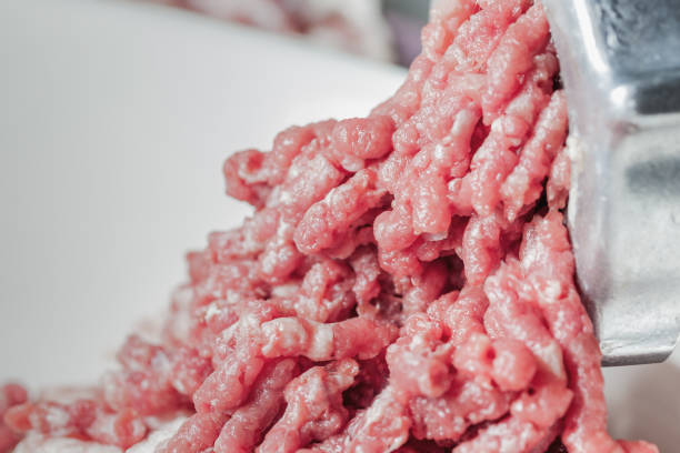 istock fresh minced meat from a meat grinder 1313975117