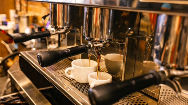 istock Espresso machine making a cup of coffee 1313983713