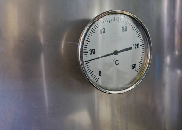 istock Temperature control valve for stainless steel tank to regulate the heat inside 1313984746