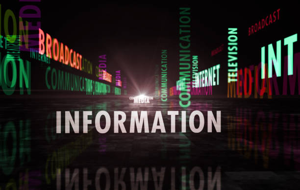istock Communication information and media text abstract concept illustration 1313985009