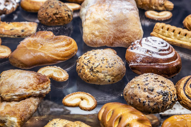 istock there are many different buns, cheesecakes, cookies and other 1313987478