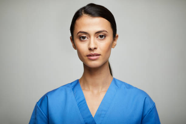istock A healthcare worker looking at the camera. 1313988550