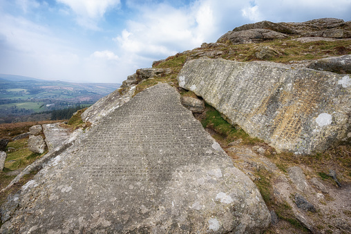 The Ten Commandment Stones
Buckland in the Moor
Devon