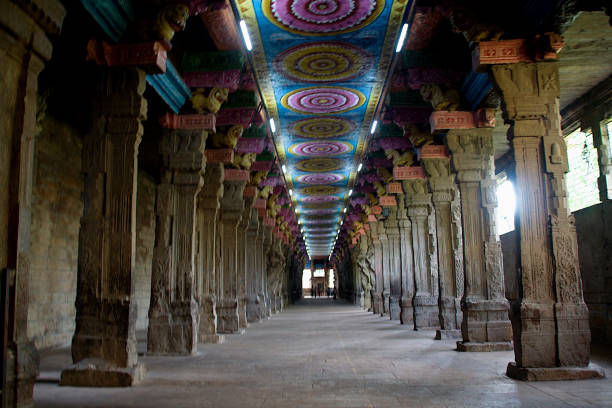 istock Pillared Corridor at Meenakshi Temple 1313991817