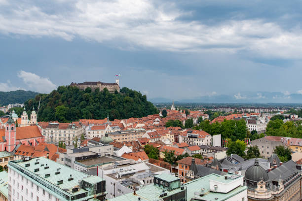 istock Ljublijana city view 1313995641