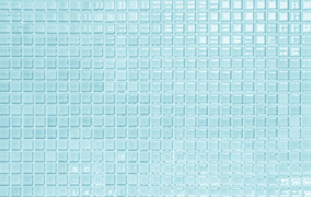 istock Blue pastel ceramic wall and floor tiles abstract background. Design geometric mosaic texture decoration of the bedroom. Simple seamless pattern for backdrop advertising banner poster or web. 1314000334