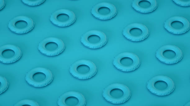 istock Inflatable Rings, Minimal Summer Concept 1314000546