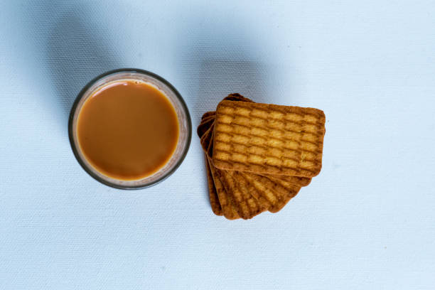 istock Tea And Biscuits Fresh Arrangement with white Background 1314001323