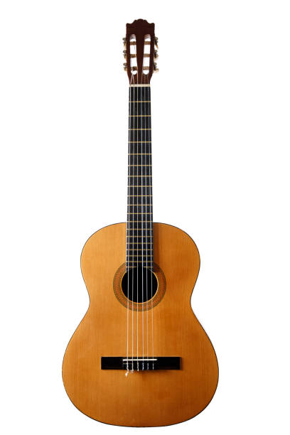 istock Classic acoustic guitar on an isolated white background. 1314001466