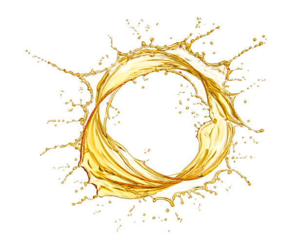istock Olive oil or Cosmetic essence splash 1314004442