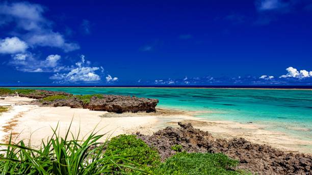 istock Summer beach scenery at Yoron island in Kagoshima prefecture, Japan. 1314005821
