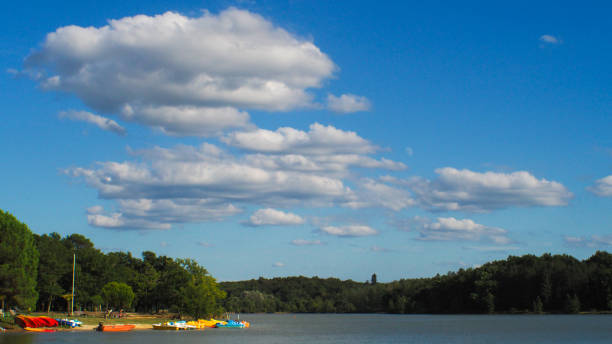 Lac de l'Uby, in Cazaubon, in the Gers